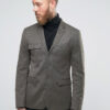 Skinny Blazer with Military Styling